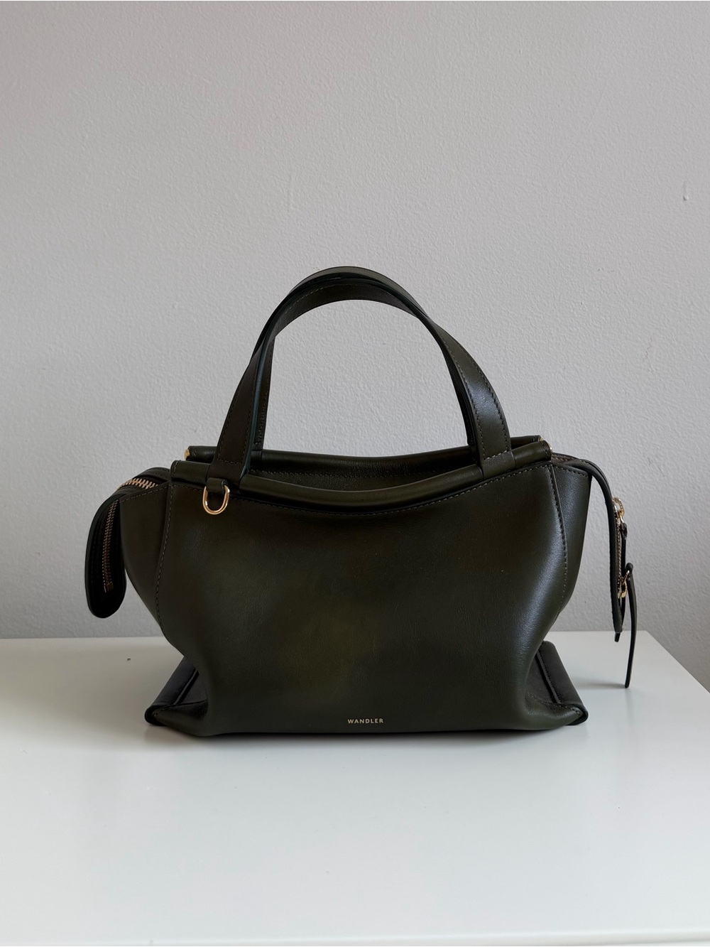 Ida bag in olive dark green - Picture 2 of 8